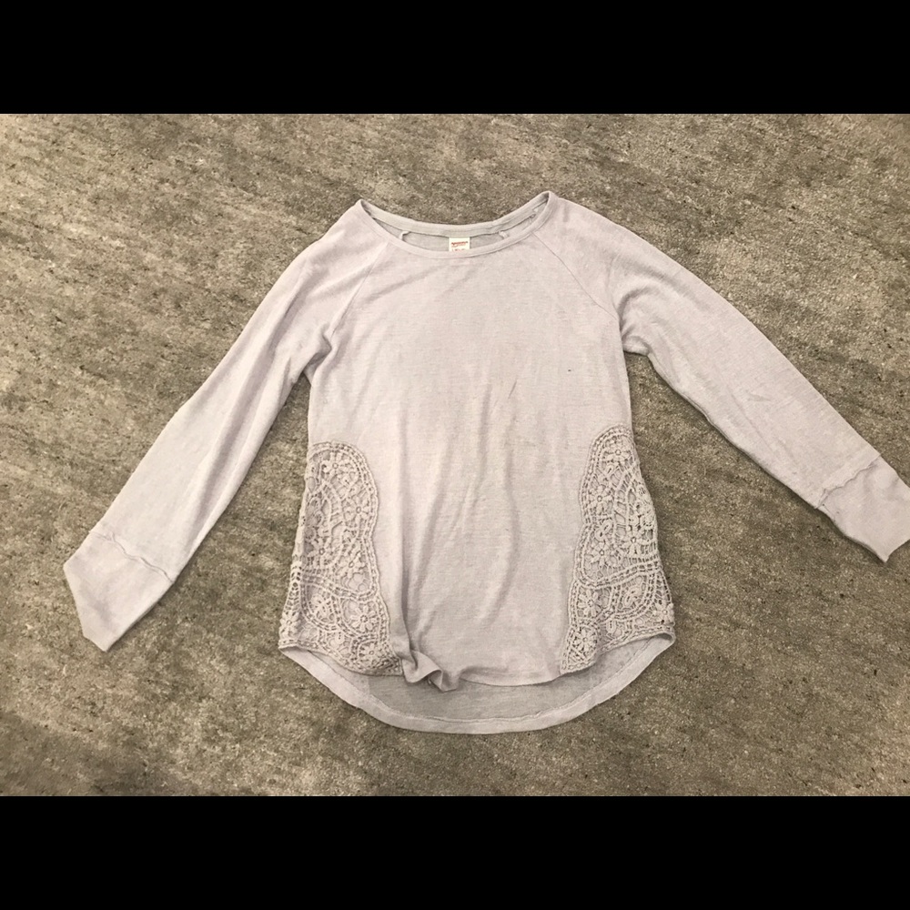 Gray long sheave top
